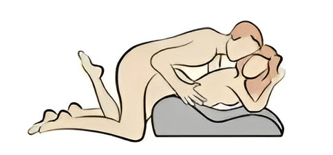 Missionary position with the Alova pillow