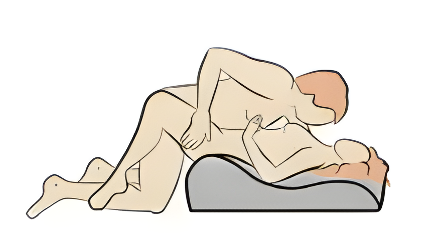 Deep embrace position with the Alova pillow